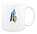 Mug with man, training, human, body, individuals, individual, law, persons, shepherd, humans, police, german, people, person