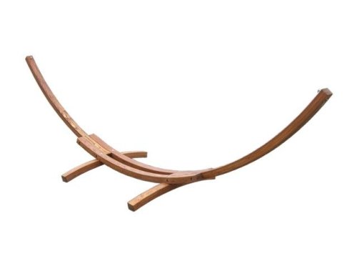 Großes & edles Hängemattengestell Madagaskar 400 cm, Holz, braun * inkl. Befestigungsmaterial