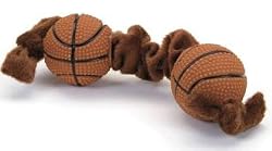 Coastal Pet Li`l Pals Plush & Vinyl Basketball Tug Toy for Dogs & Puppies