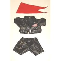 Biker Outfit fits most Webkinz, Shining Star and 8 - 10 Make Your Own Stuffed Animals