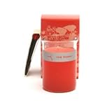italian blood orange little flower candle