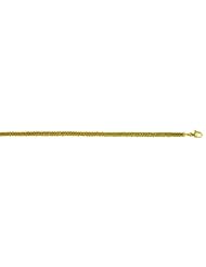 18K Yellow Gold Braided 4mm Bracelet 8 Inch