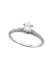 Diamond Solitaire Engagement Platinum Ring by JacquesMouw Precious Jewels