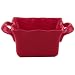 BIA Cordon Bleu Wavy 5-Ounce Square Ramekins, Set of 4, Red