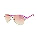 Women's Small Size Aviator Sunglasses Petite Half Rim Aviators