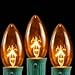 Novelty Lights Incandescent Christmas Replacement Bulbs - Indoor/Outdoor Individual Bulbs for Christmas Tree, Display, & More - C9/E17 Intermediate Base, 7 Watt Lights (Orange, 25 Pack)