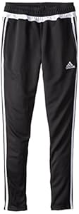 adidas Performance Youth Tiro 15 Training Pant, X-Small, Black/White/Black