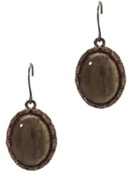 Womens Brown Stone Earrings