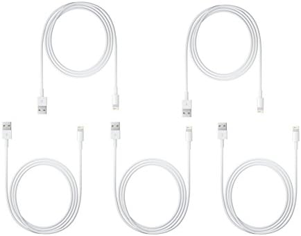 Apple MD818ZM/A Lightning to USB Cable 3.28-Feet - White, 5-Pack