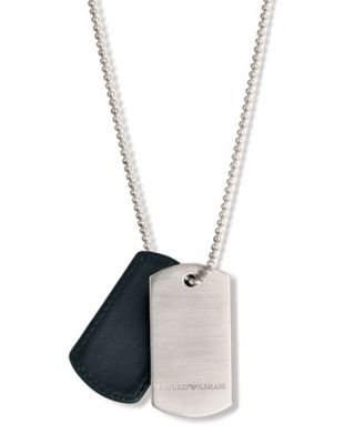 Emporio Armani Men's Dog Tag Necklace