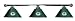 Green Bay Packers Pool Table Light - Chrome Bar Green Bay Packers Pool Table Light - Chrome Bar