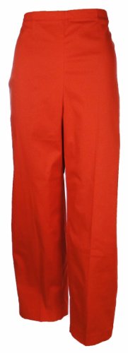 Women's Cotton Stretch Side Zip Pant 20W Tomato [Apparel] [Apparel] [Apparel]