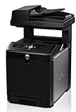 IMAGE OF Dell 3115cn Multifunction Color Laser Network Printer Copier Scanner Fax - Optical Resolution 600x600 DPI - Max Print Speed 31 PPM - Duty Cycle 60000 PPM - Max Sheet Size Legal - Manual Duplex - 50-sheet ADF - Ethernet, USB - 256MB RAM - CPU 400 MHz