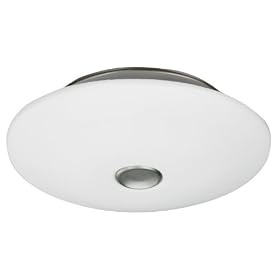 American Fluorescent MMC155SNE6T Momentum Large Flush Mount, Satin Nickel