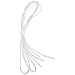 Perma-Ty 738130030 30" White Elastic Shoelace (3 per Bag)
