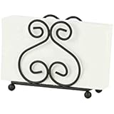 Home Basics Black Napkin Holder