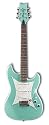 Daisy Rock Rebel Rockit Series Supernova Electric Guitar (Galaxy Green)