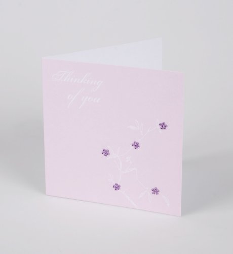 Thinking of You Lilac Flowers Card