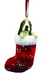Santa's Little Pals Basset Hound Stocking Christmas Ornament