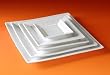 Pillivuyt 214018BL Quartet Square Plate 180 - 7 Inch