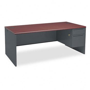 HON® 38000 Series Single Pedestal Desk for 