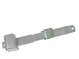 2-Point Retractable Lap Seat Belt, Grey, with Chrome Lift Latch