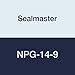 Sealmaster NPG-14-9 Protected Screw Take-Up Unit, Style "G", Set Screw Locking Collar, Felt Seals, 7/8" Bore , 9" Travel, 21" x 2-1/2" Bolt Hole Spacing