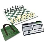 Regulation Chess Set + Timer Combo