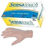 Memphis Sensatouch Medical Grade Disposable Vinyl Gloves, Clear, Powder Free, 5 mil M