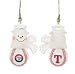 Texas Rangers MLB Snowman Baseball Earrings (1