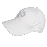 Superman Sensation White Embroidered Logo Stretch-Fit Hat