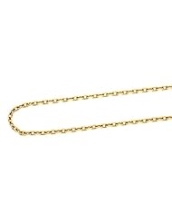 Ladies Real Solid 18K Yellow Gold Italy Cable Link Chain Necklace 18" 11 Grams