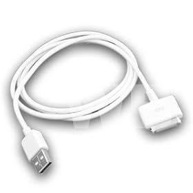 Apple Products USB iPod Cable Lead Charger Sync for Apple iPod with Dock Connector, iPod Nano 1G 2G 3G 4G 2GB 4GB 8GB 16GB, iPod Mini, iPod U2, iPod Click Wheel, iPod Video 30GB 60GB 80GB, iPod Classic 80GB 120GB 160GB, iPod Touch 1G 2G 8GB 16GB 32GB and iPhone 1G 3G 3Gs 4GB 8GB 16GB 32GB etc (White)