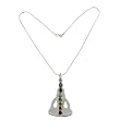 Handcrafted Unisex Sterling Silver and Multi Gmstone Pendant with Chain 2.25 inches