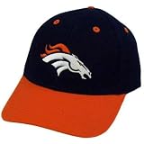 NFL DENVER BRONCOS NAVY BLUE ORANGE VELCRO HAT CAP