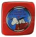Peanuts Snoopy Suppertime Art Deco Metal Wall Clock New