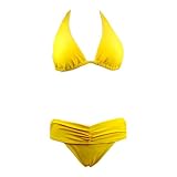 Swimsuit Set Yellow Top  Bottom