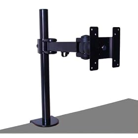 Vertical TFT Monitor/TV Desk Arm Clamp by Cable Mountain
