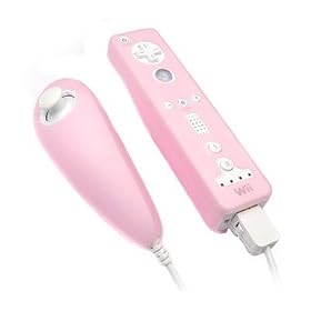 Nintendo Wii Remote Control Nunchuck Silicone Skin - Pink by Nintendo