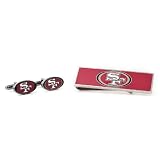 NFL San Francisco 49ers Cufflinks and Money Clip Gift Set