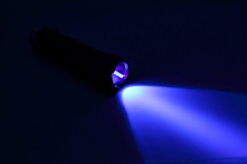 TGLOE-WF-501B UV LED UV Flashlight + Holster ultraviolet black light + 2 * CR123 battery