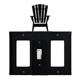 Adirondack Combination Cover - Single Center Switch With Left And Right GFI