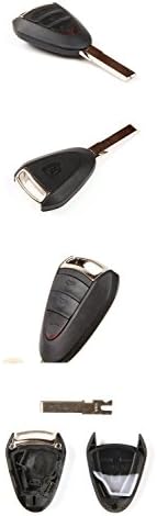 World Auto Uncut Keyless 3 Button Repair Replacement Remote Fob KEY Shell Case for Porsche 911 Boxster Cayman Carrera Gt