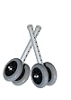 `Wheel Kit for #1056 Heavy-Duty 5" Gray