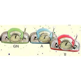 Centric MCR2TGN Retro Green Radio Tiny Clock with Ball Antenna