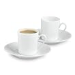 Porcelain Demitasse Cups and Saucers Set of 4