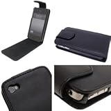 ****** ACCESS-DISCOUNT� ***** Housse IPHONE 4 Coque Iphone 4S �tui protection 4G Couleur Noir ******** QUALIT� LUXE VERITABLE !! *********par ACCESS-DISCOUNT�