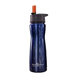Aqua Vessel Insulated Filter Water Bottle / Filtration Bottle with 100 Gallon Filter - Filtered thermos