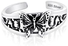 925 Sterling Silver Avant-garde Butterfly Toe Ring, One Size Fits All