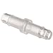 Value Plastics Straight Through Connector , 400 Series Barbs, 5/32"ID Tube, Polycarbonate (Pack of 10)